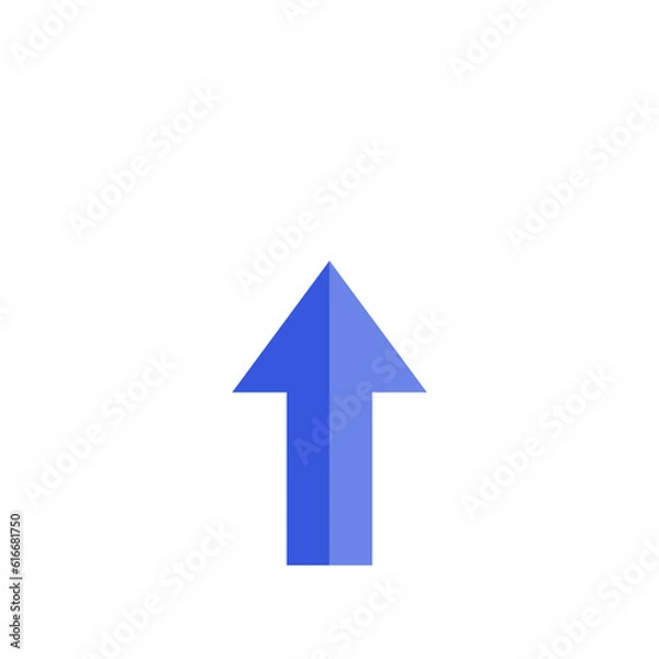 Obraz Blue upload arrow in a cloud