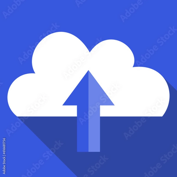 Obraz Blue upload logo