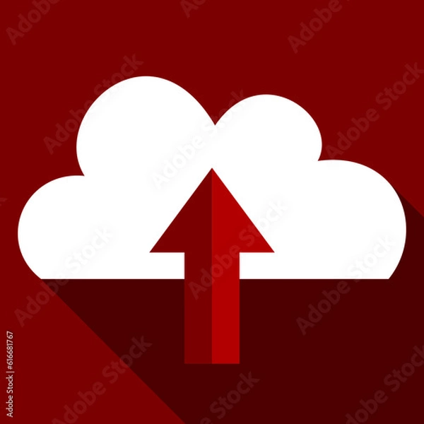 Obraz Red upload logo 