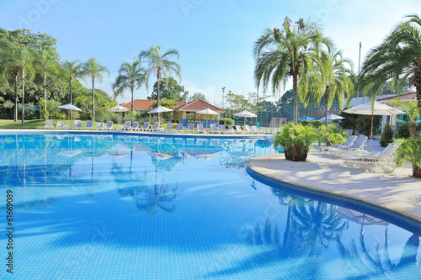 Obraz リゾートホテルのプール