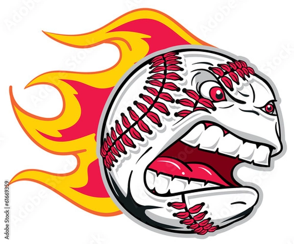 Fototapeta Zły baseball