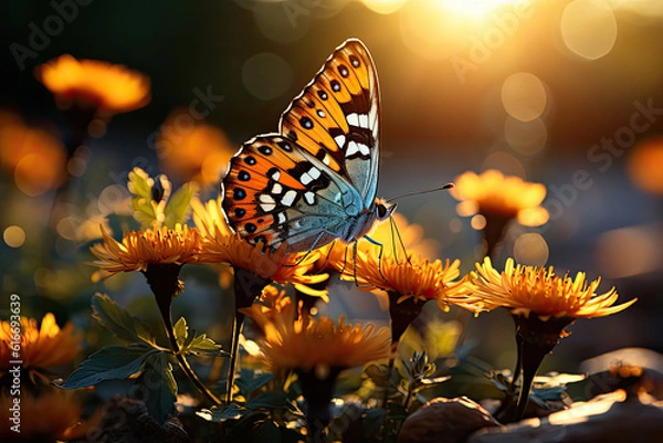 Obraz Flower of butterfly, Generative AI