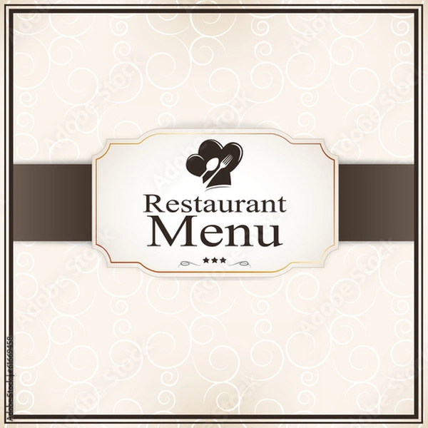 Obraz Restaurant menu