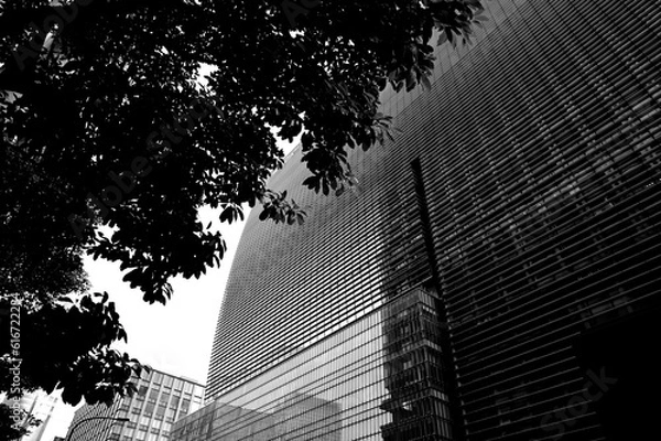 Obraz 別世界となる早朝の繁華街風景