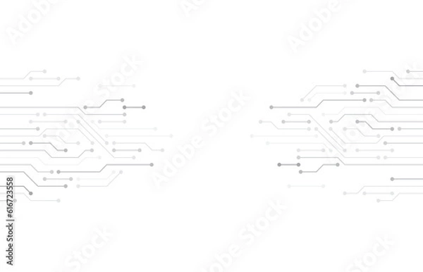 Fototapeta High-tech technology background. Circuit board
