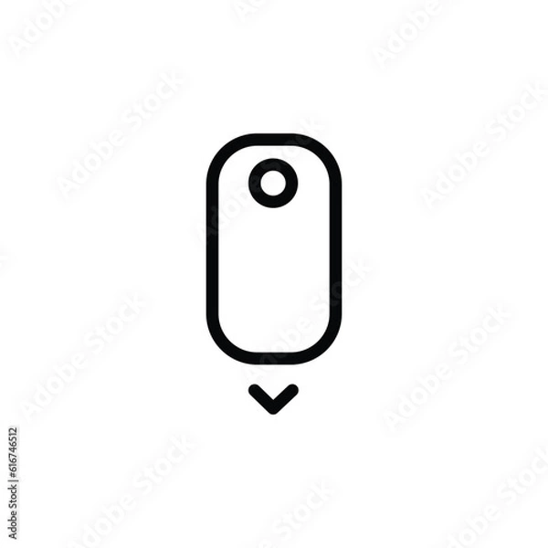 Obraz Scroll down - computer mouse icon. - vector illustration