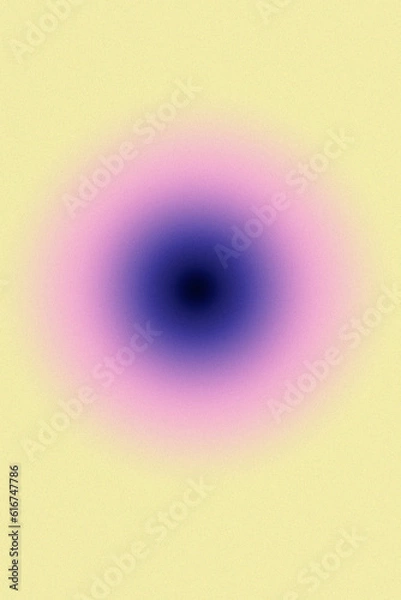 Fototapeta Digital abstract minimal color gradient background, vintage hippie 70s style for template or print