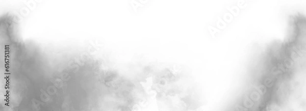 Obraz Smoke misty fog on isolated Texture overlays. Design element.