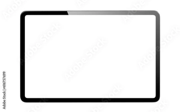Fototapeta Black tablet cut out