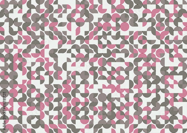 Fototapeta Abstract Geometric Pattern generative computational art illustration