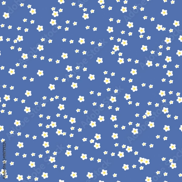 Fototapeta Seamless pattern with flowers