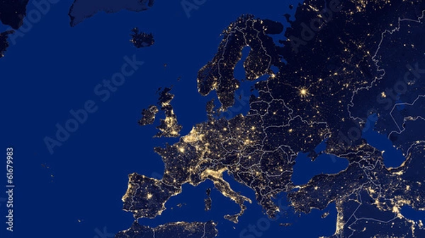 Fototapeta Europa - noc