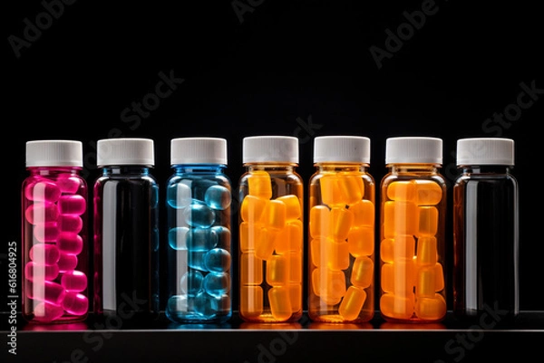 Fototapeta Medical Prescription Bottles
Generative AI