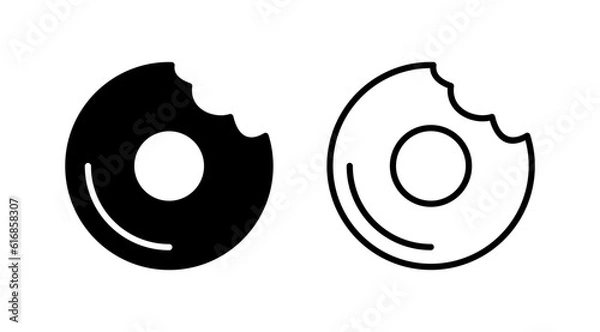 Obraz Donut icon vector. doughnut icon. donut logo