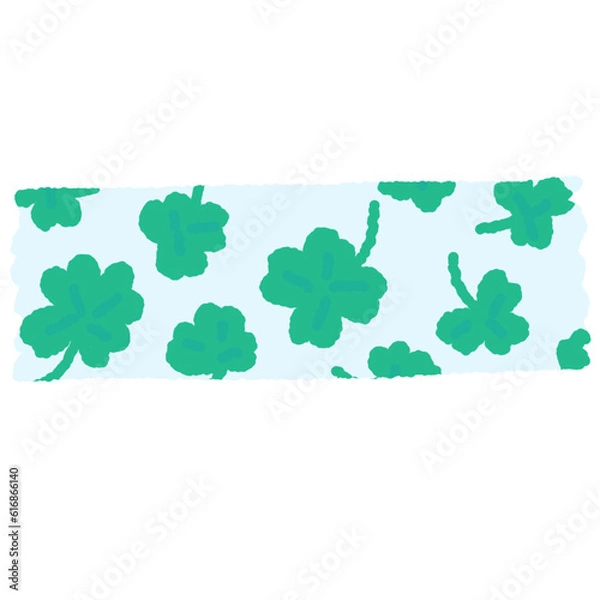 Obraz clover leaf tape doodle