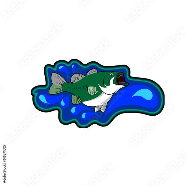 Obraz fish logo or icon