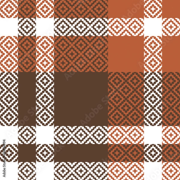 Fototapeta Plaids Pattern Seamless. Classic Scottish Tartan Design. Traditional Scottish Woven Fabric. Lumberjack Shirt Flannel Textile. Pattern Tile Swatch Included.