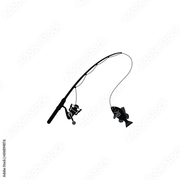 Obraz fishing rod icon
