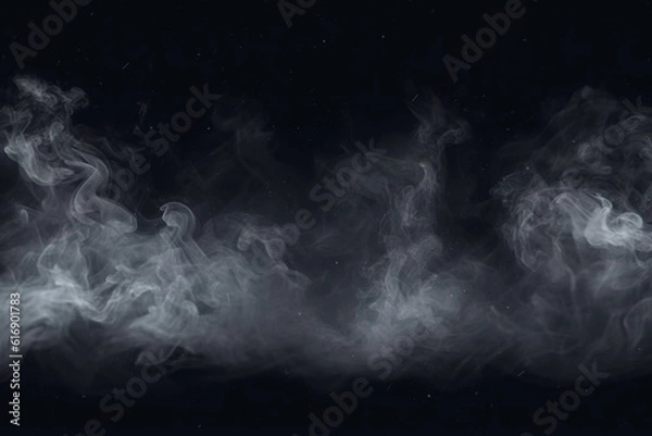 Obraz Smoke and Dust Effect Overlays. Artistic Elements for Digital Photography and Design. Abstract, Light, Hazy Textures, and Floating Particles for Mysterious Effects. Generative AI.