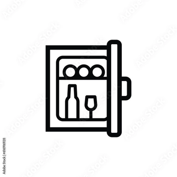 Obraz Mini bar icon vector design trendy