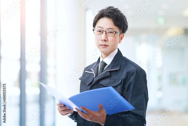 Obraz 作業服のビジネスマン