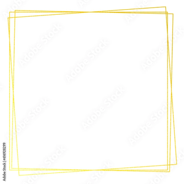 Obraz Gold square border