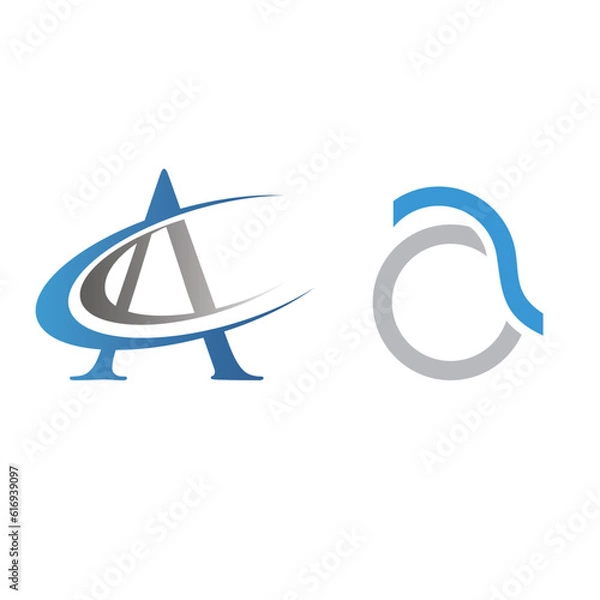 Fototapeta Modern Creative Abstract Triangle Logo Design Vector Stock . Triangle gradient Logo .Abstract Letter A Tech Logo Design Vector Stock