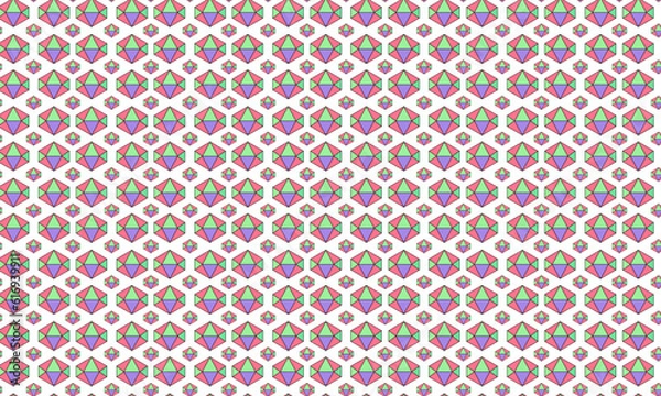 Fototapeta Seamless geometric pattern with triangles.