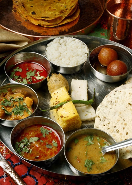 Obraz Gujarati Thali