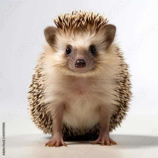 Obraz A cute Hedgehog (Erinaceus europaeus) curiously exploring.