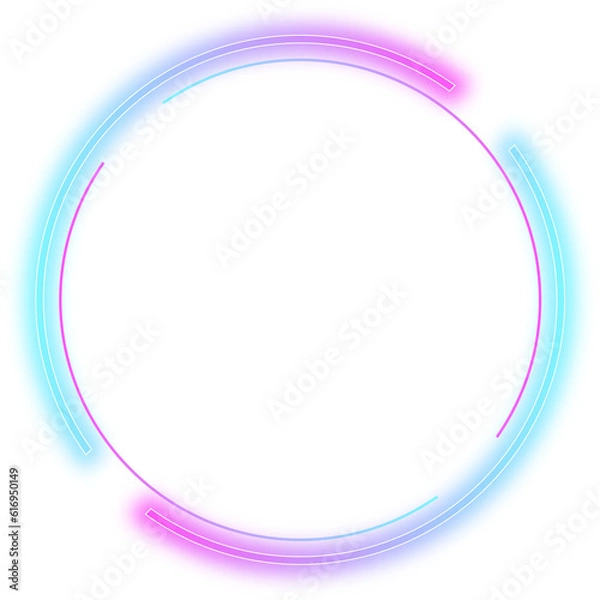 Obraz cyberpunk neon frame empty element design