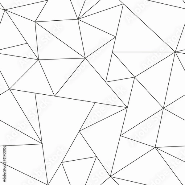 Fototapeta monochrome triangle seamless pattern
