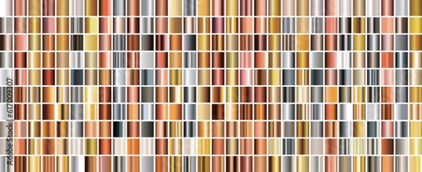 Fototapeta Illustration preset gradient fill, metal gradient color combination.