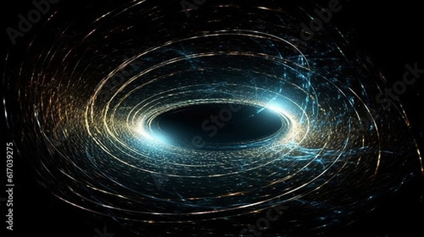 Obraz Particle, quantum entanglement (quantum correlation). Quantum mechanics . 3d illustration