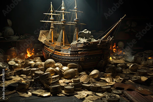 Obraz Money tanker, Generative AI