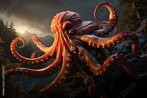 Obraz Octopus, Generative AI