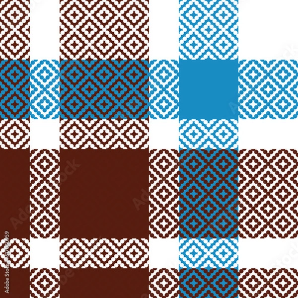 Fototapeta Tartan Plaid Vector Seamless Pattern. Classic Scottish Tartan Design. Seamless Tartan Illustration Vector Set for Scarf, Blanket, Other Modern Spring Summer Autumn Winter Holiday Fabric Print.