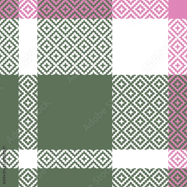 Fototapeta Tartan Plaid Seamless Pattern. Checkerboard Pattern. Traditional Scottish Woven Fabric. Lumberjack Shirt Flannel Textile. Pattern Tile Swatch Included.
