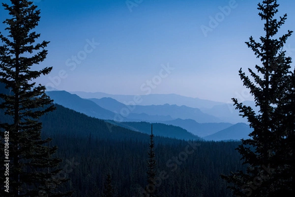 Obraz sunrise in the mountains