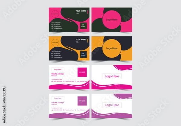 Fototapeta Business cards are among the first used materials in setting up a good impression in a business environment.