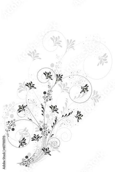 Obraz gris, en fleur