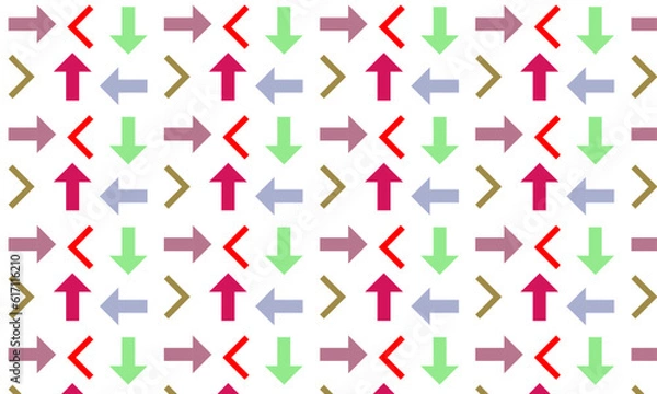 Fototapeta Set of arrows pattern design
