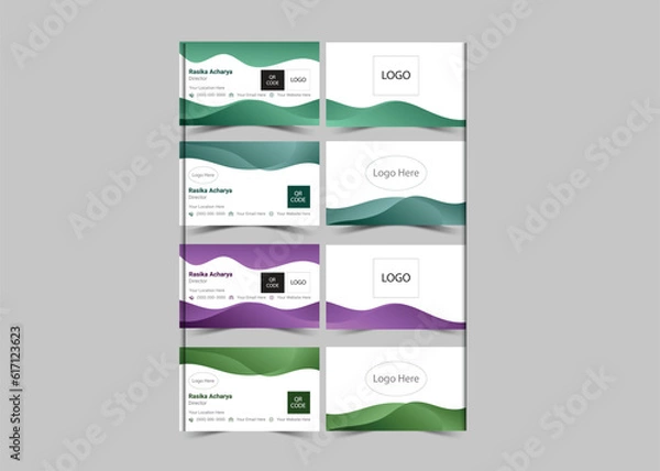 Fototapeta Business cards are among the first used materials in setting up a good impression in a business environment.
