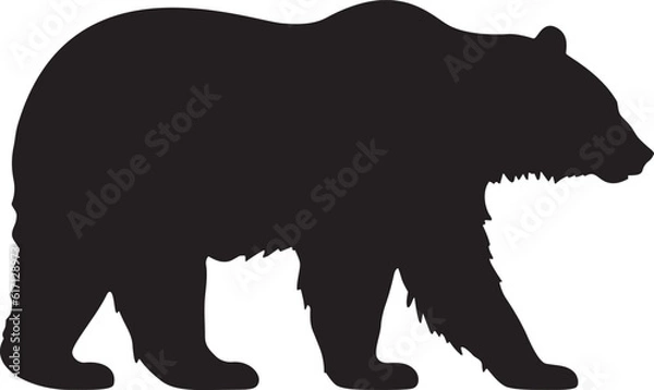 Fototapeta Bear, Bear Silhouette