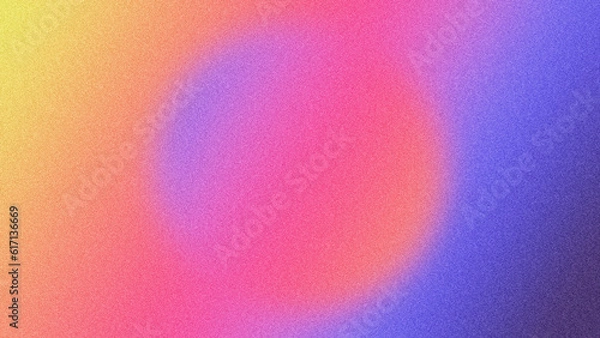 Fototapeta 4K Digital grainy gradient with a colorful soft noise effect. A unique blend of vintage vibes and lo-fi VHS Glitch Texture.	