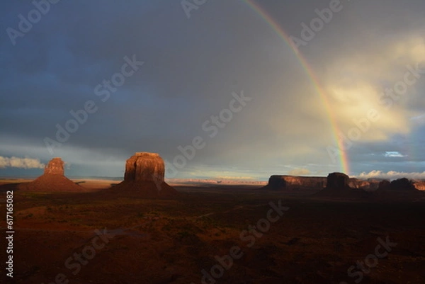 Obraz Monument Valley mit Regenbogen
