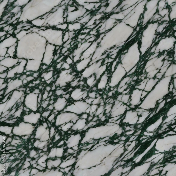 Obraz White marble with emerald threads, 2k
