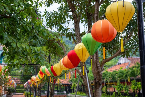 Obraz ベトナムの世界遺産の街ホイアンの提灯