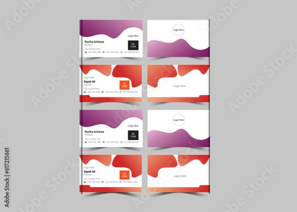 Fototapeta Business cards are among the first used materials in setting up a good impression in a business environment. 