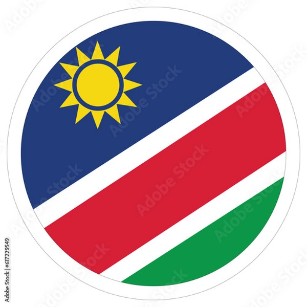 Obraz Namibia flag design shape. Flag of Namibia design shape